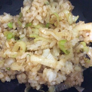 白ネギ焼肉タレごはん炒め